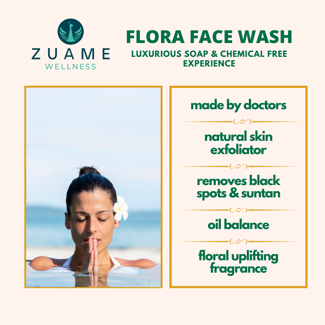 Flora Face Wash for Gentle Cleansing & Brightening