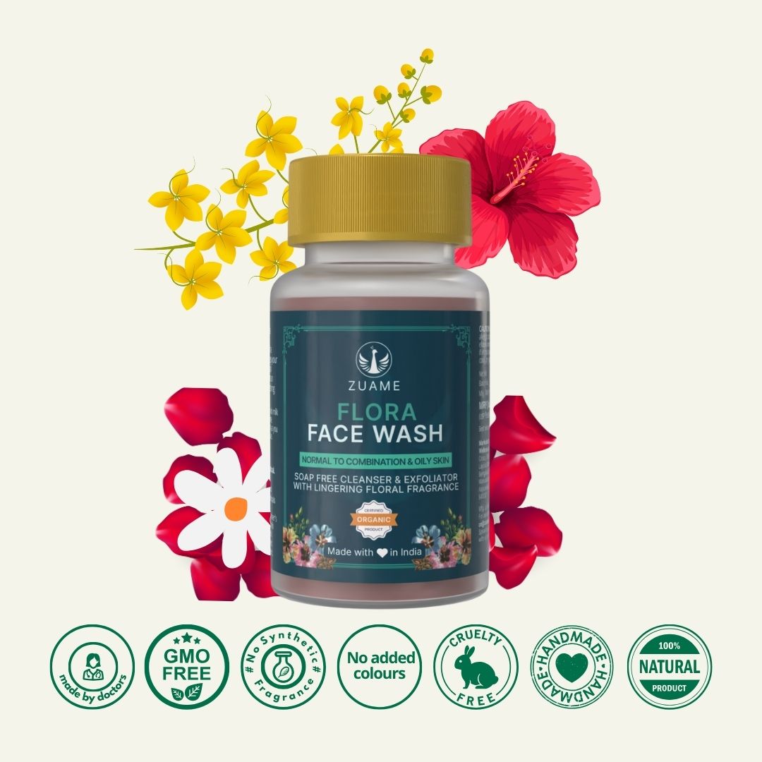 Flora Face Wash for Gentle Cleansing & Brightening
