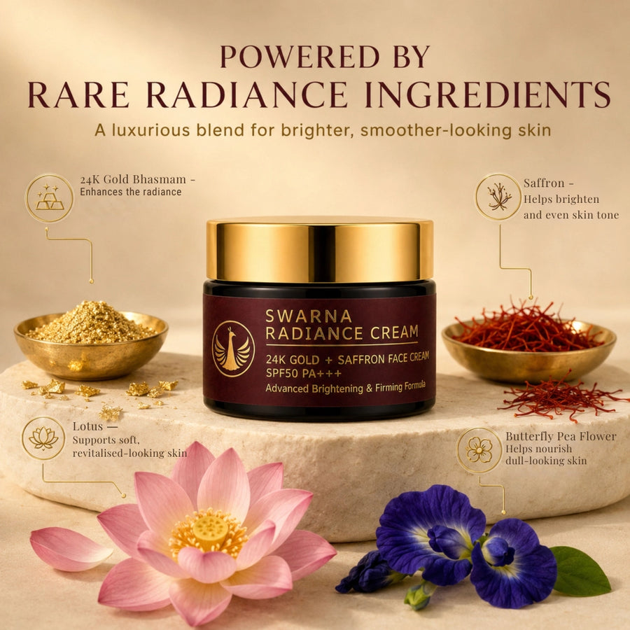 Swarna Radiance Face Cream With 24K Gold Bhasma