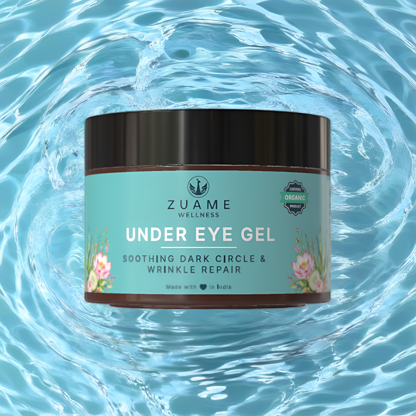 Mini Trial 5g Pack - Zuame Under Eye Gel Mini – Luxury Organic Solution for Dark Circles, Puffiness & Ageing Eyes