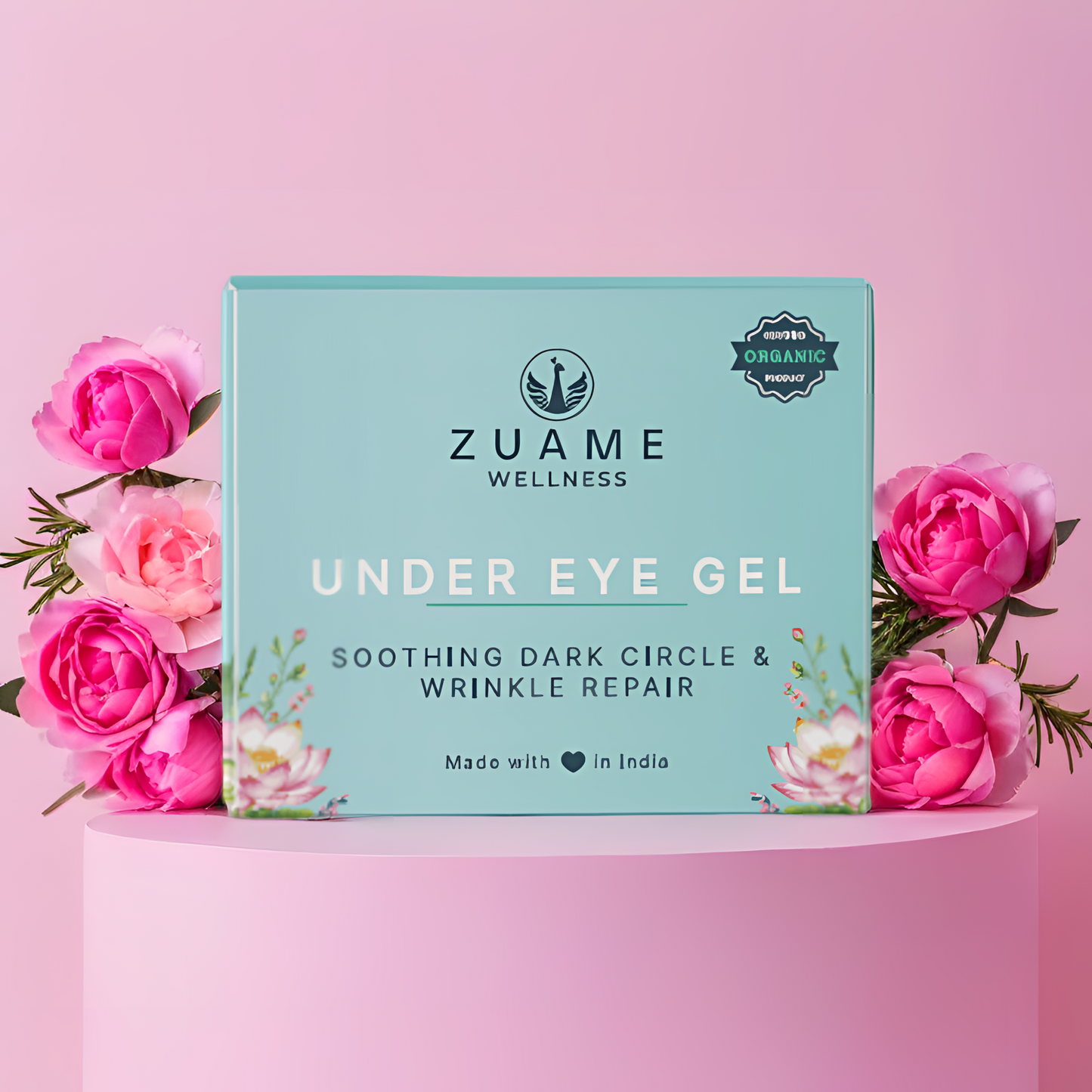 Mini Trial 5g Pack - Zuame Under Eye Gel Mini – Luxury Organic Solution for Dark Circles, Puffiness & Ageing Eyes