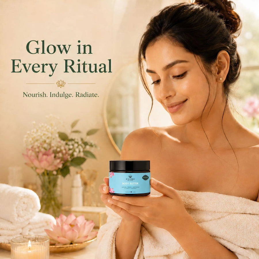 Deep Moisturising Restoring Body Butter with Lotus Rose and Saffron