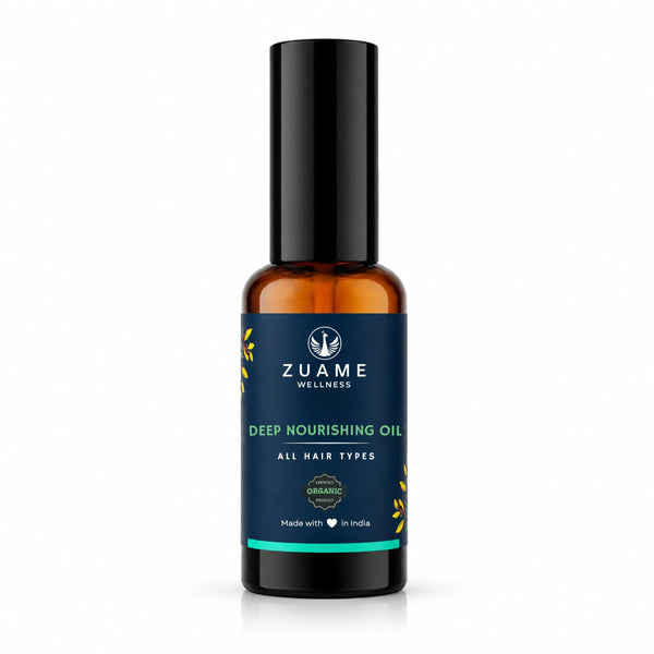 Zuame Deep Nourishing Hair Oil — Nutgrass, Indigo, Kalonji & Walnut
