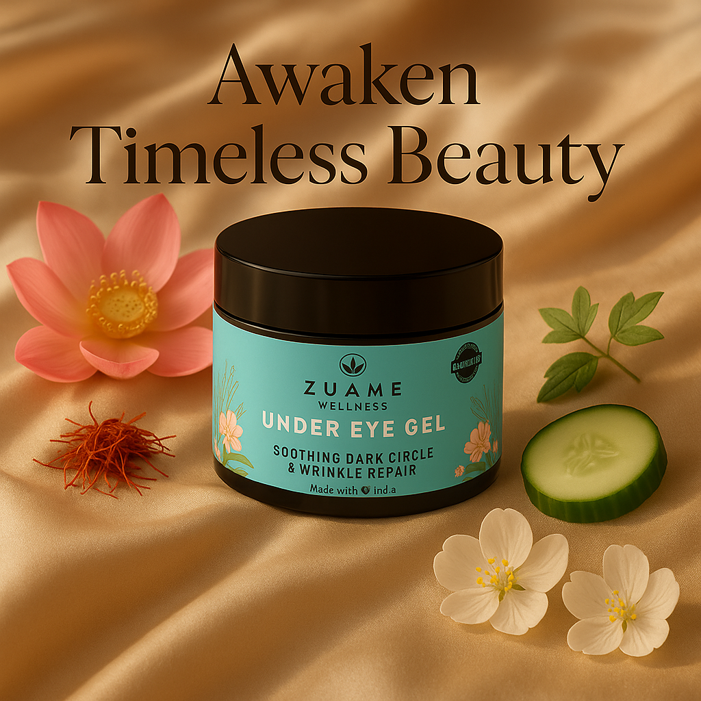 Mini Trial 5g Pack - Zuame Under Eye Gel Mini – Luxury Organic Solution for Dark Circles, Puffiness & Ageing Eyes