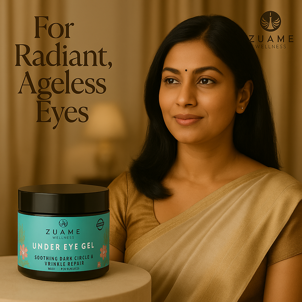 Mini Trial 5g Pack - Zuame Under Eye Gel Mini – Luxury Organic Solution for Dark Circles, Puffiness & Ageing Eyes