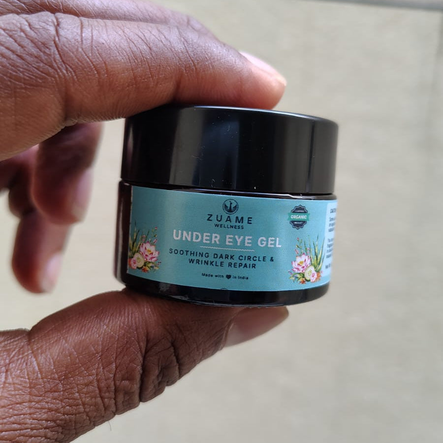 Mini Trial 5g Pack - Zuame Under Eye Gel Mini – Luxury Organic Solution for Dark Circles, Puffiness & Ageing Eyes
