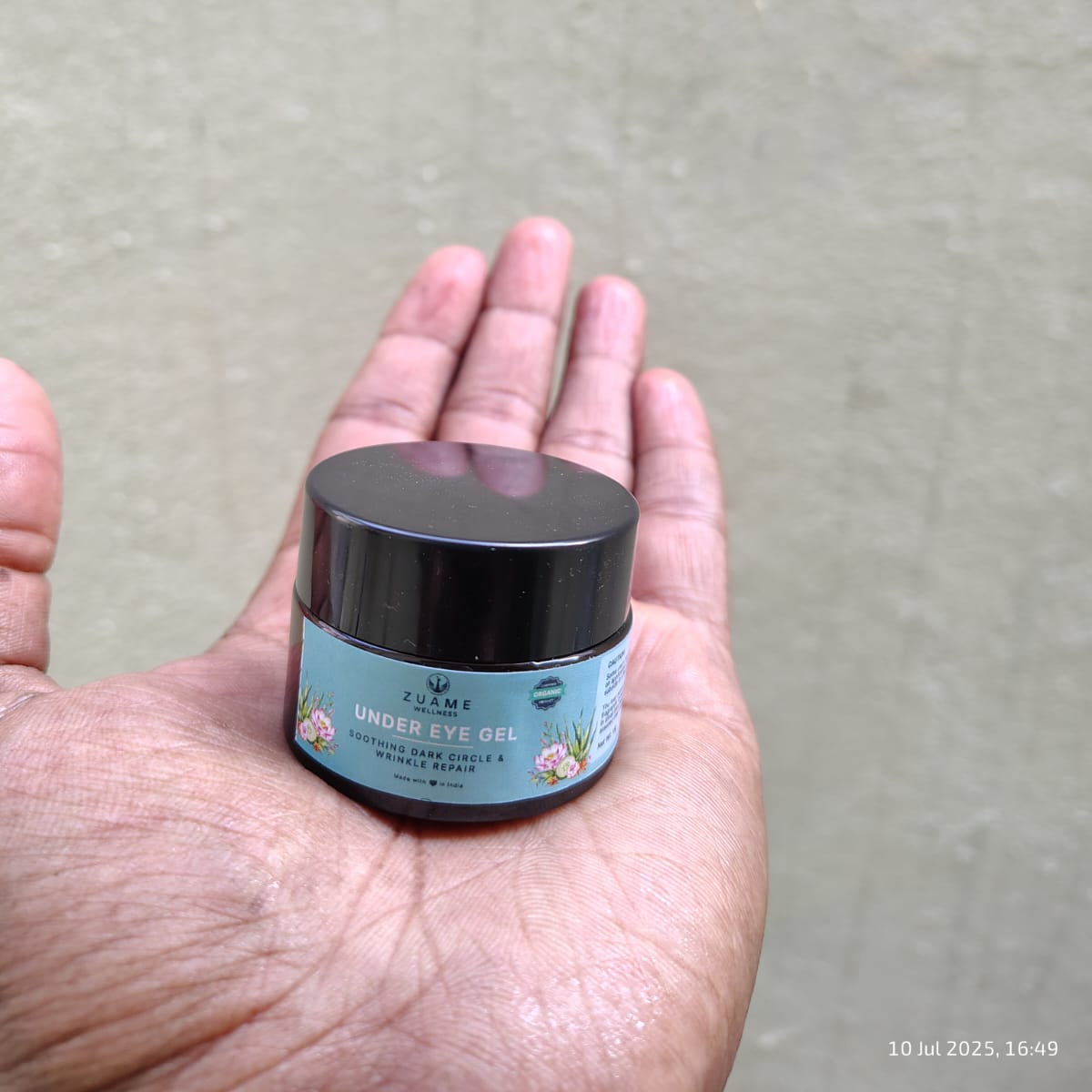 Mini Trial 5g Pack - Zuame Under Eye Gel Mini – Luxury Organic Solution for Dark Circles, Puffiness & Ageing Eyes