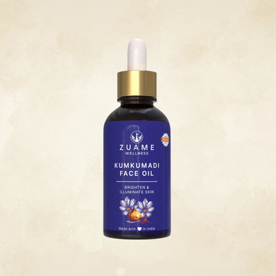 Kumkumadi Face Oil — Ayurvedic Glow Oil for Brightening, Pigmentation & Ageing Skin | Saffron, Manjistha & Ashwagandha | Certified Organic