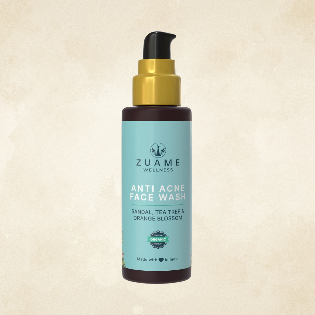 Premium Anti Acne Face Wash for Women 30+ | Sandalwood, Myrrh & Neem | Luxury Natural Acne Solution for Sensitive & Mature Skin