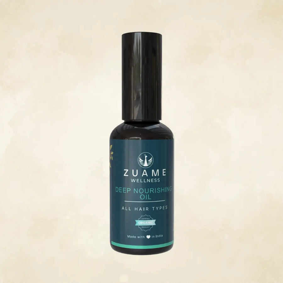 Zuame Deep Nourishing Hair Oil — Nutgrass, Indigo, Kalonji & Walnut