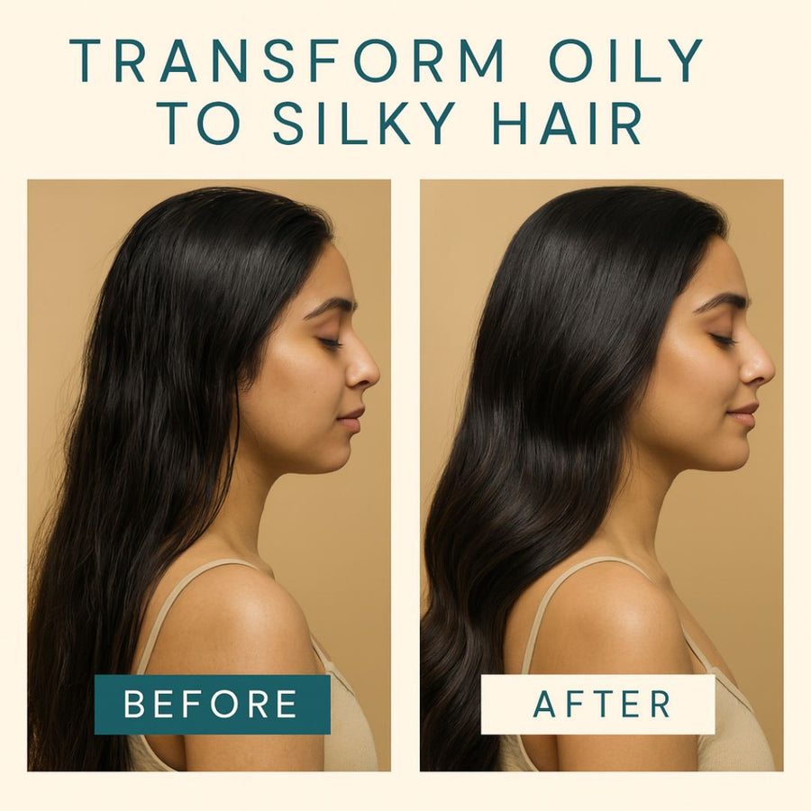Zuame Luxury Oil Balance Shampoo — Post-Oil Herbal Wash with Goat Milk, Shikakai & Bermuda Grass