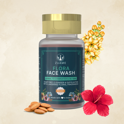 Flora Face Wash for Gentle Cleansing & Brightening