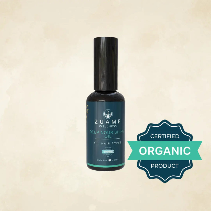Zuame Deep Nourishing Hair Oil — Nutgrass, Indigo, Kalonji & Walnut