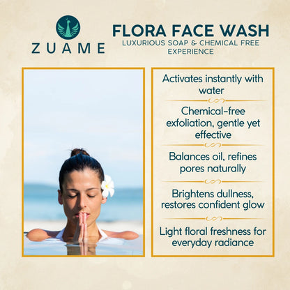 Flora Face Wash for Gentle Cleansing & Brightening
