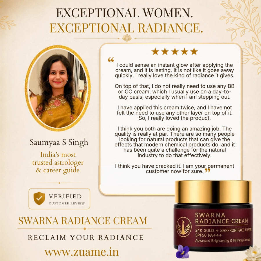 Swarna Radiance Face Cream With 24K Gold Bhasma