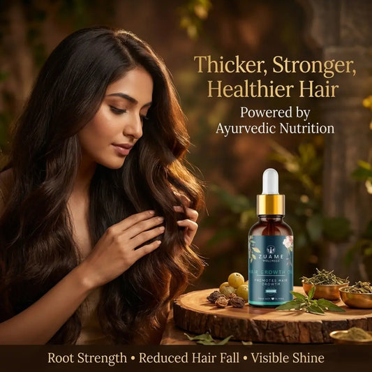 Zuame Hair Growth Oil - Hair Growth Oil With Bhringraj, Gudaari Saag, Garlic & Onion Shallots