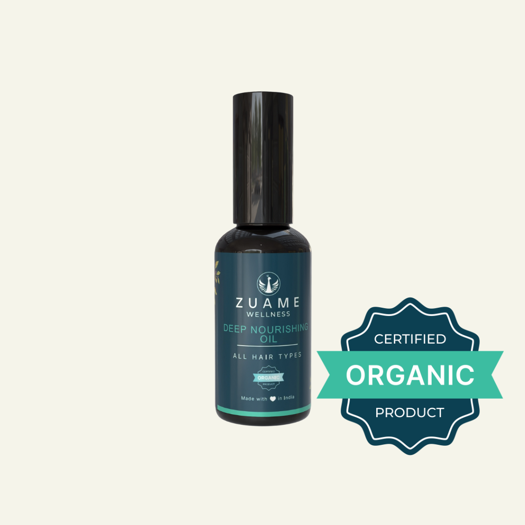 Bhringraj, Kalonji & Onion Hair Oil For Thick Hair - Zuame Deep Nourishing Hair Oil
