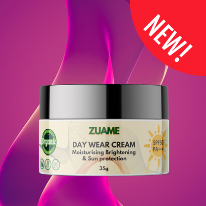 Zuame Day Wear Cream with Sun Protection SPF50 PA+++: Daily Moisturizer with Nourishing Botanicals and SPF