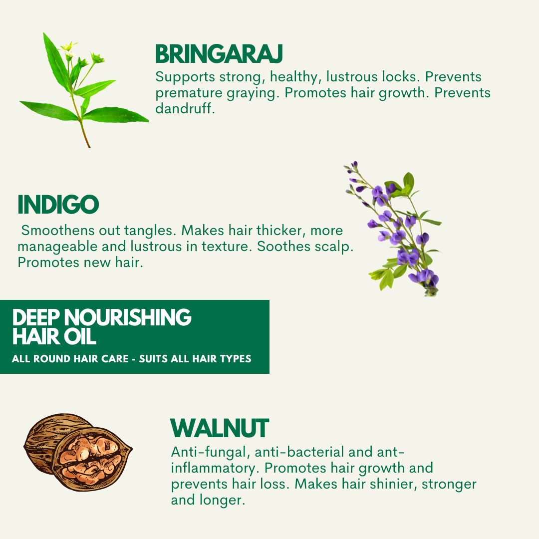 Bhringraj, Kalonji & Onion Hair Oil For Thick Hair - Zuame Deep Nourishing Hair Oil