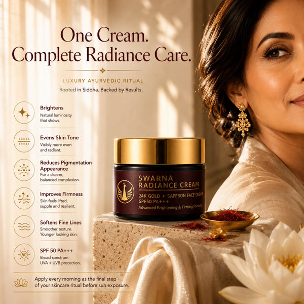 Swarna Radiance Face Cream With 24K Gold Bhasma