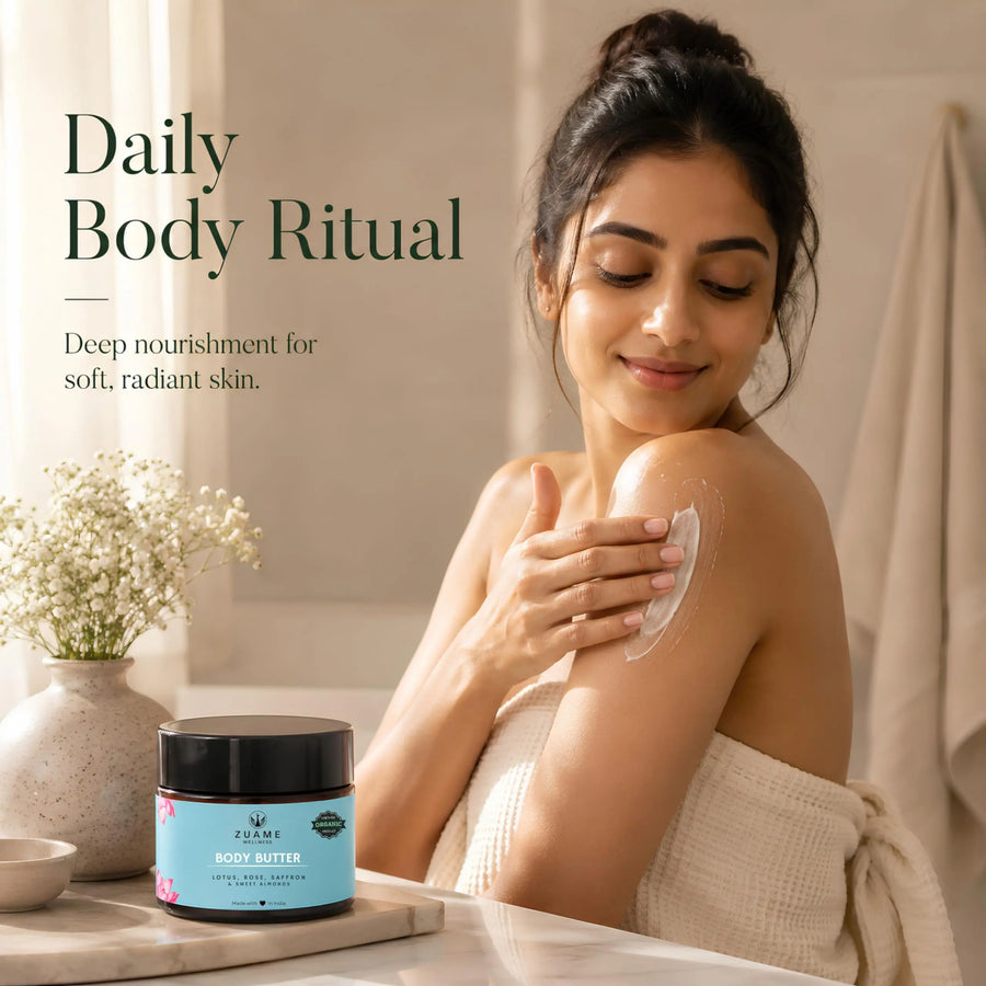 Deep Moisturising Restoring Body Butter with Lotus Rose and Saffron