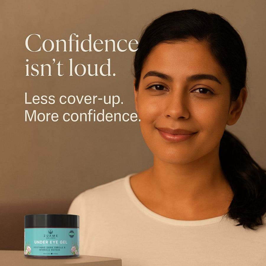 Under Eye Gel — Siddha-Formulated for Dark Circles, Puffiness & Fine Lines | Kumkumadi Tailam & Saffron | Certified Organic