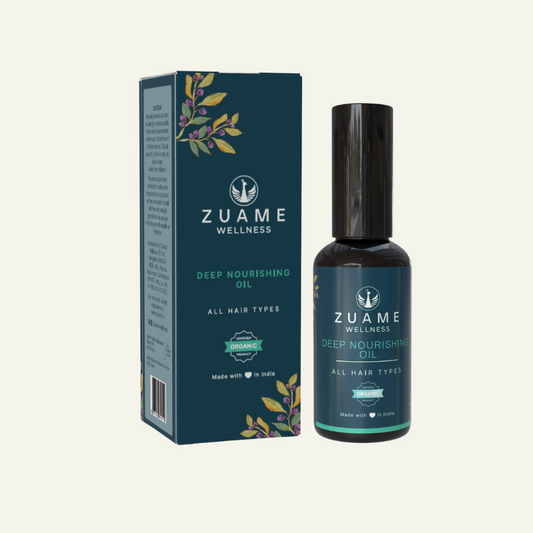 Bhringraj, Kalonji & Onion Hair Oil For Thick Hair - Zuame Deep Nourishing Hair Oil
