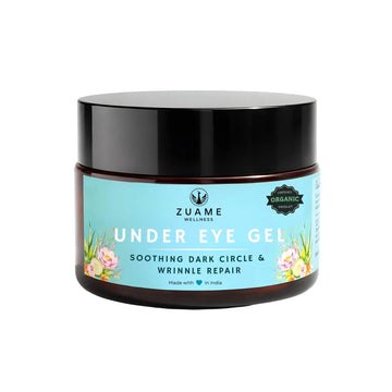 Under Eye Gel — Siddha-Formulated for Dark Circles, Puffiness & Fine Lines | Kumkumadi Tailam & Saffron | Certified Organic