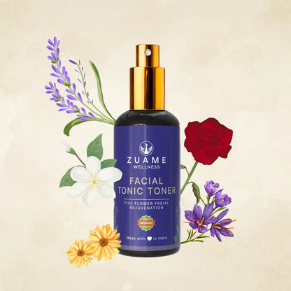Five flower facial tonic toner