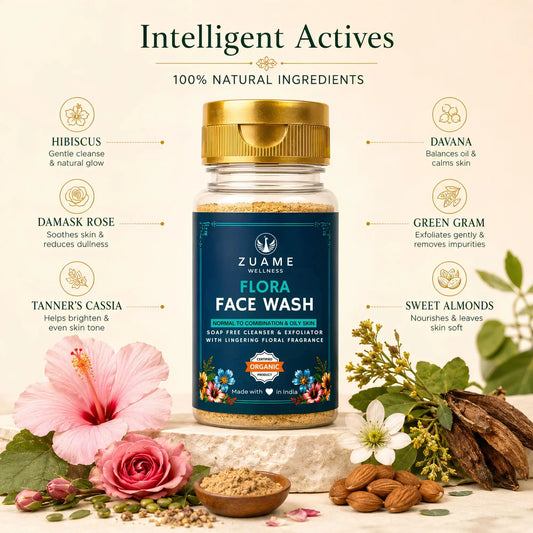 Flora Face Wash for Gentle Cleansing & Brightening