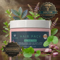 Zuame Organic Hair Pack — Brahmi, Tulsi, Indigo & Shallots for Hair Fall, Greying & Scalp Restoration