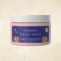 Zuame Herbal Face Pack | Neem, Sandalwood, Saffron & Damask Rose | Acne, Suntan & Brightening | Certified Organic