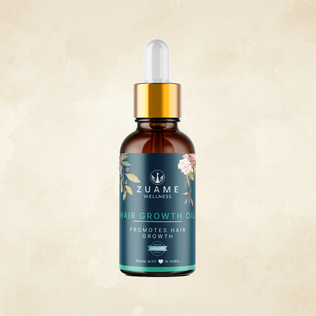 Zuame Hair Growth Oil - Quick Hair Growth Oil With Bhringraj, Gudaari Saag, Garlic & Onion Shallots