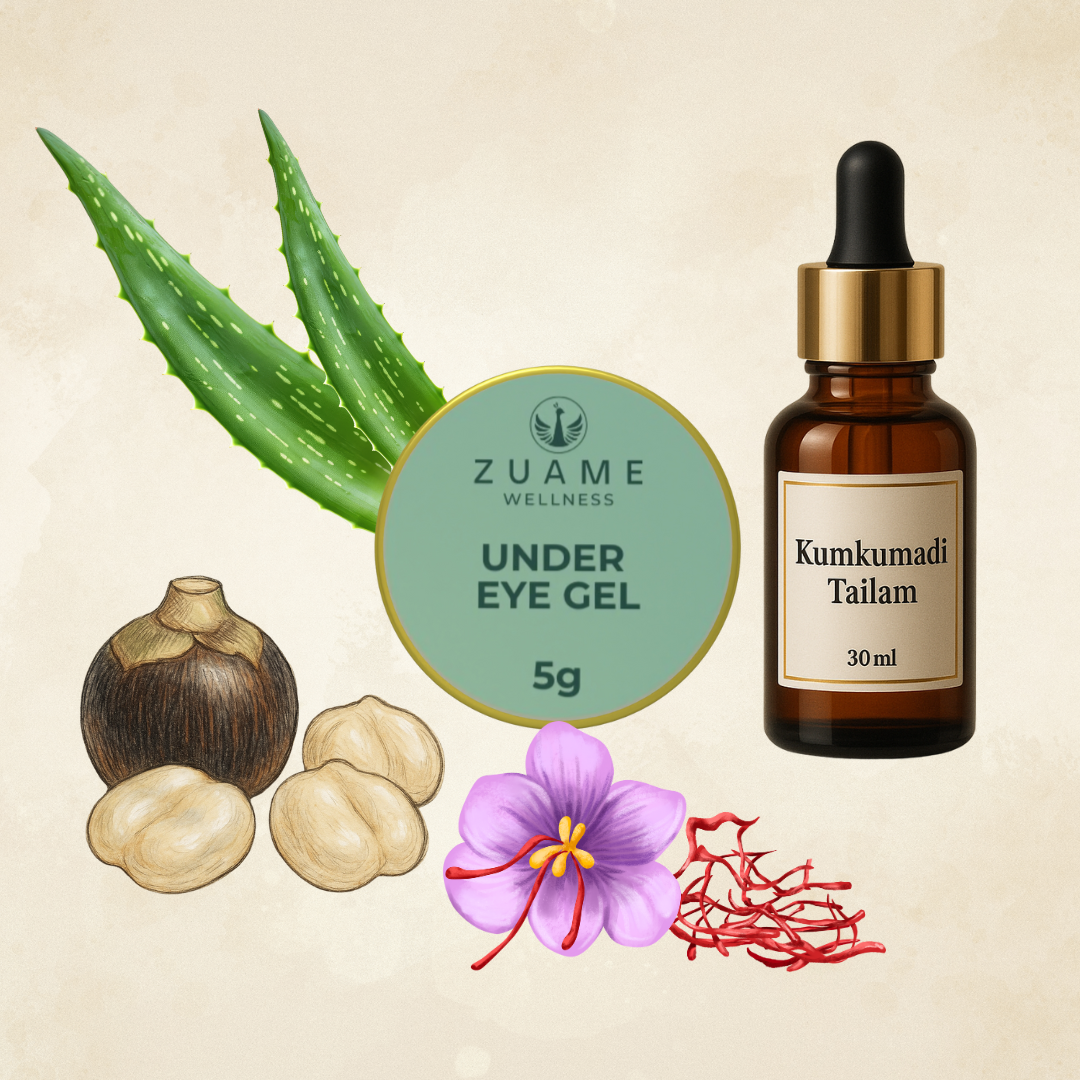 Mini Trial 5g Pack - Zuame Under Eye Gel Mini – Luxury Organic Solution for Dark Circles, Puffiness & Ageing Eyes